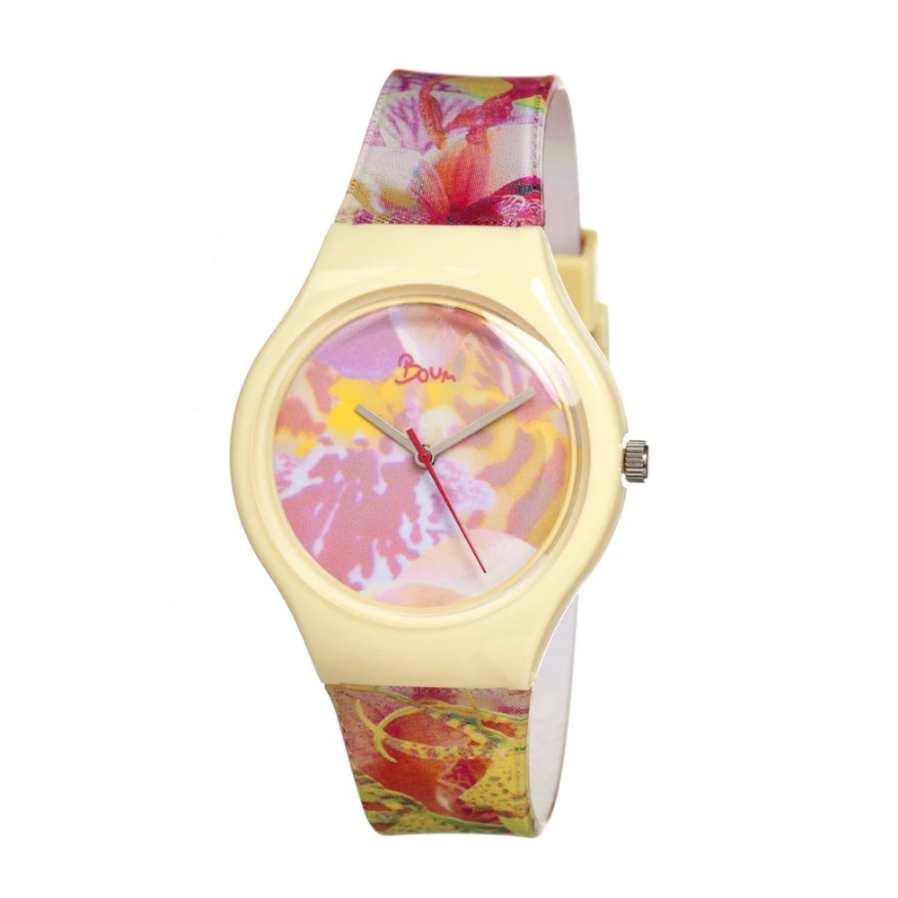 Boum Colorful Floral Wrist Watch